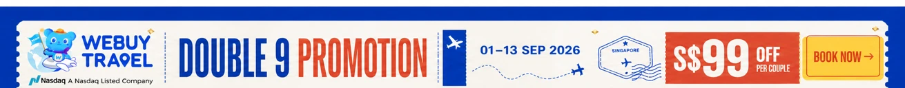 Double 9 Promotion — 1–13 Sep 2026, S$99 off per couple. Book now on WhatsApp.